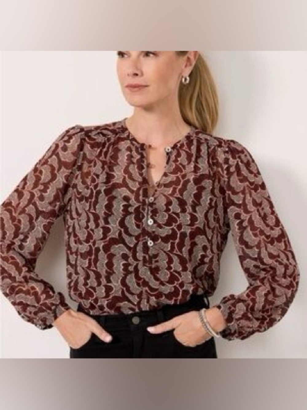 Evereve Patterned Blouse